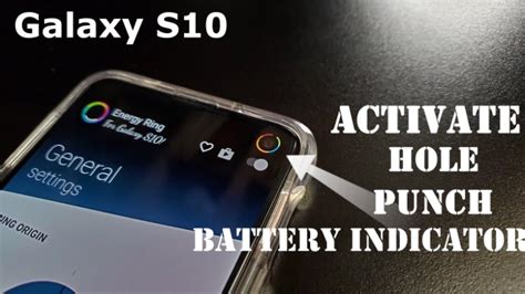 Anyone else having this issue??? Galaxy S10 - Activate The Camera Hole Battery Indicator ...