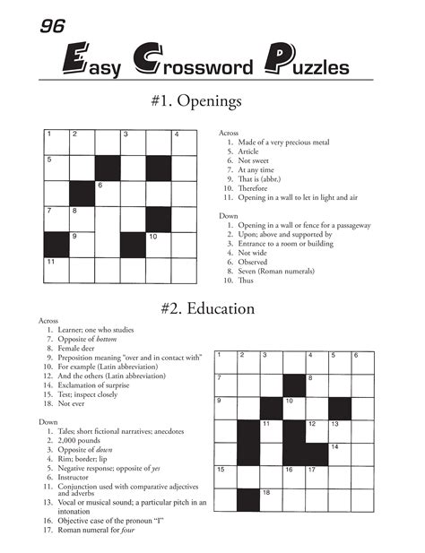 Then just press the create button. Free easy printable crossword puzzles for adults