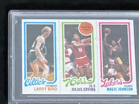 Maybe you would like to learn more about one of these? Lot - PSA 7 (NM) 1980 Topps Larry Bird / Magic Johnson Rookie Card