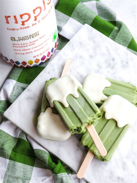 There … the post ripple is a. Vegan White Chocolate Dipped Matcha Pops | Blog | Ripple Foods