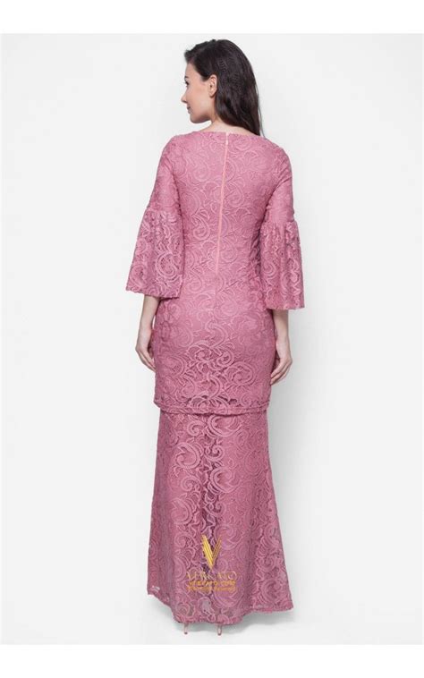 Buy pakaian tradisional online | zalora malaysia & brunei. Baju Kurung Moden Lace - Vercato Nora in Dusty Pink | Baju ...