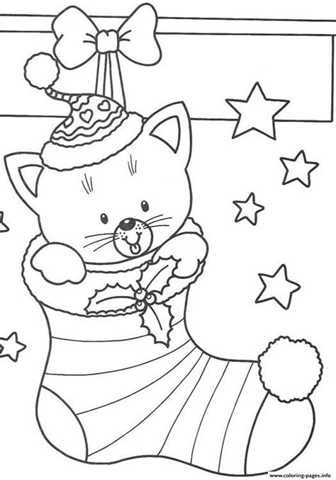 For boys and girls, kids and adults, teenagers and toddlers, preschoolers and older kids at school. Free S Christmas Cat In Stocking8a58 Coloring Pages Printable