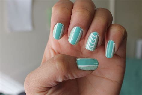 Two Color Nail Designs Simple | Simple nail art designs, Simple nails, Simple nail designs