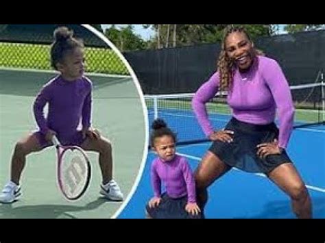 Check out all the clothing and choose your tennis outfit. Serena Williams plays tennis with Olympia in matching ...