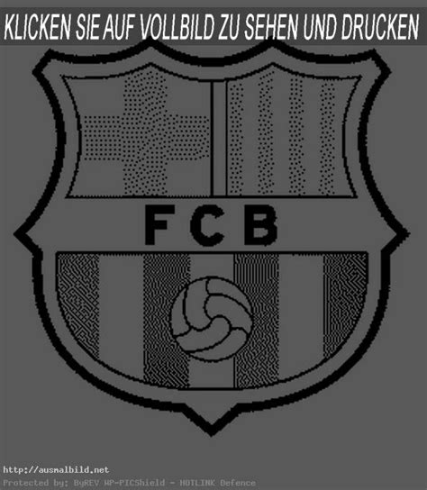 Der auch nur mit der kurzform barça [. fc-barcelona-wappen | Ausmalbild