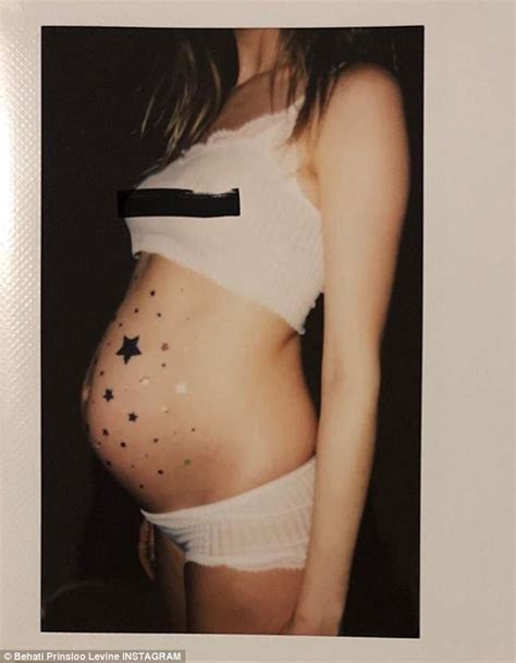 Are you pregnant? commented another. Behati Prinsloo posts snap of bump decorated with stars ...