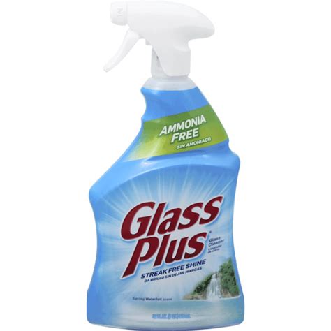 This glass cleaner does a marvelous job in all situations. Glass Plus Glass Cleaner, Spring Waterfall Scent | Glass ...