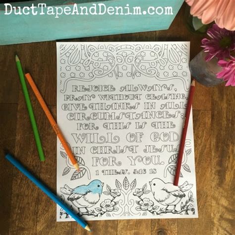 Share this page using one of these tools: FREE Bible Verse Coloring Pages, 1 Thessalonians 5:16-18