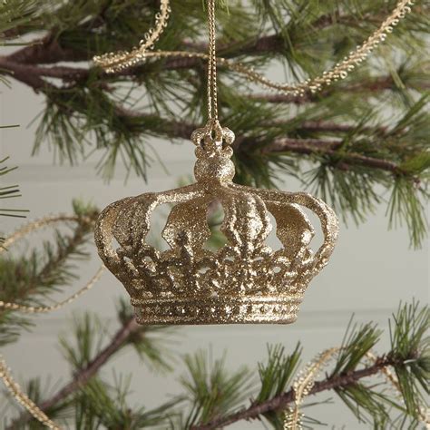 Maybe you would like to learn more about one of these? Gold Crown Christmas Tree Ornament | Glitter christmas, Christmas bulbs, Christmas