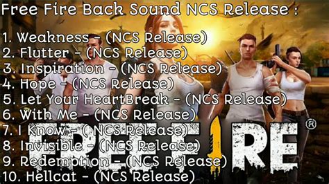 Kumpulan backsound quotes free fire story kuii yang lagi viral mp3 files source planetlagu, metrolagu, bursamp3, gudanglagu, lagu76, stafaband just for review. Backsound Free Fire - Full (NCS Release) - YouTube