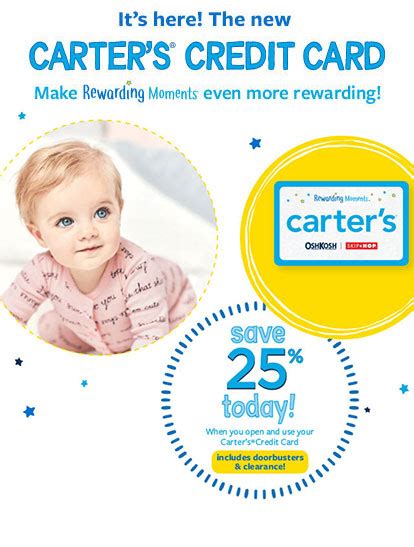 Apply for carter's credit card. Carter's® Credit Card