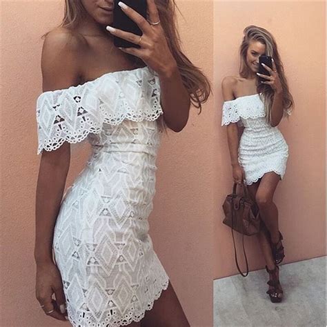 Showcasing newest collections from top designers. Off Shoulder Figure Hugging Lace Dress | Top Tier Style