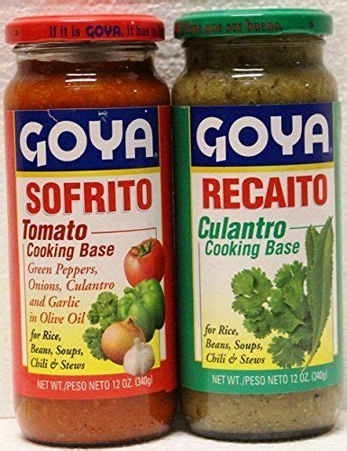I have ordered through amazon once before and everything i found a recipe that called for this and it was absolutely delicious! Goya Recaito & Goya Sofrito Cooking Base 2 - 12 Oz Jars ...