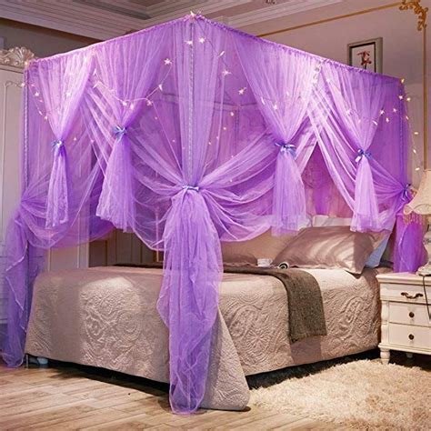 4 poster bed canopy bed net canopy canopy bed curtains four poster bed diy canopy bed canopies corner curtains curtain room canopy bedroom. Nattey 4 Poster Corners Princess Bed Curtain Canopy ...