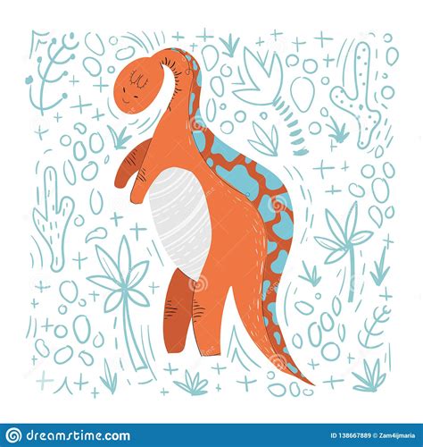 Download or buy, then render or print from the shops or marketplaces. Cute cartoon dino stock vector. Illustration of colorful ...