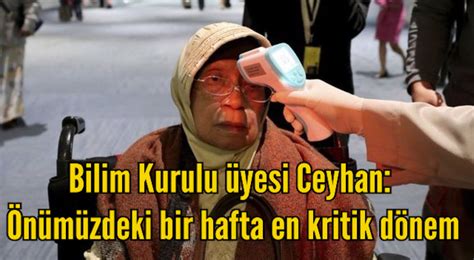 Mehmet demirkazan, suat gençosman, necati ceylan, mustafa oran denetleme kurulu: Bilim Kurulu üyesi Ceyhan: Önümüzdeki bir hafta en kritik ...