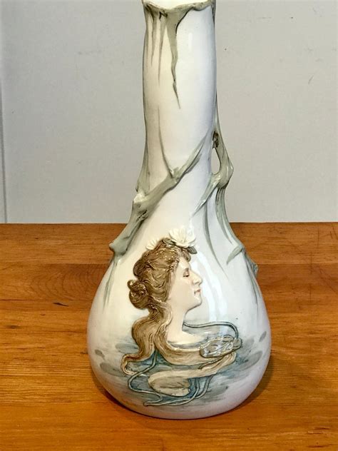 Art nouveau is characterized by its use of a long, sinuous, organic line and. Art Nouveau Portrait Vase Attributed to Teplitz For Sale ...