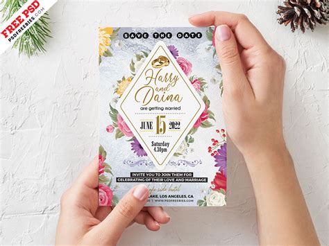 New wedding card 2020 design click. 5x7 Designer Wedding Invitation Card PSD Template ...