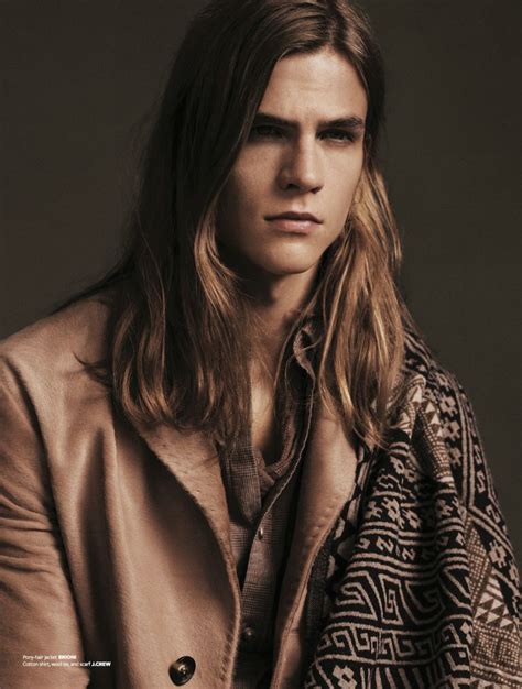 Long straight hair can be stylized a thousand ways. Malcolm Lindberg Models Western-Inspired Styles for At ...