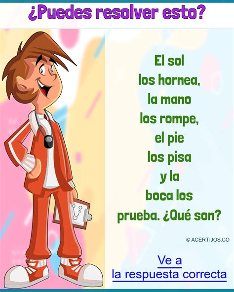 Juegos mentales matematicos para niños. Acertijos mentales Infantiles. El sol los hornea, la mano ...