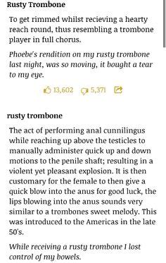See more words with the same meaning: 24 Best Urban Dictionary images | Urban dictionary, Urban, Rusty trombone