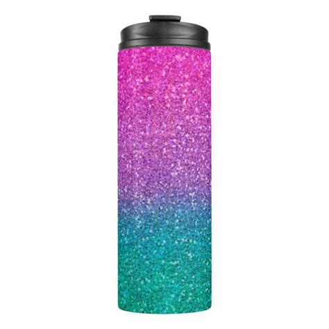 Here's how to make a glitter. Pink Teal Aqua Blue & Purple Sparkly Glitter Thermal ...