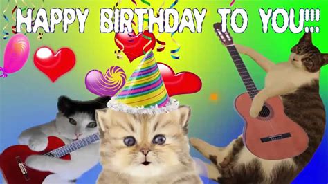 Send animated, musical, free birthday ecards to your friends and family around the globe. ♥ ♥ ♥ Cats singing Happy Birthday ♥ ♥ ♥ - YouTube