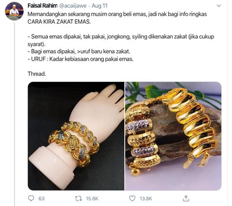 Cara kira zakat emas perlu dibayar. Nak Simpan Atau Pakai, Zakat Emas Wajib Bayar. Lelaki Ini ...