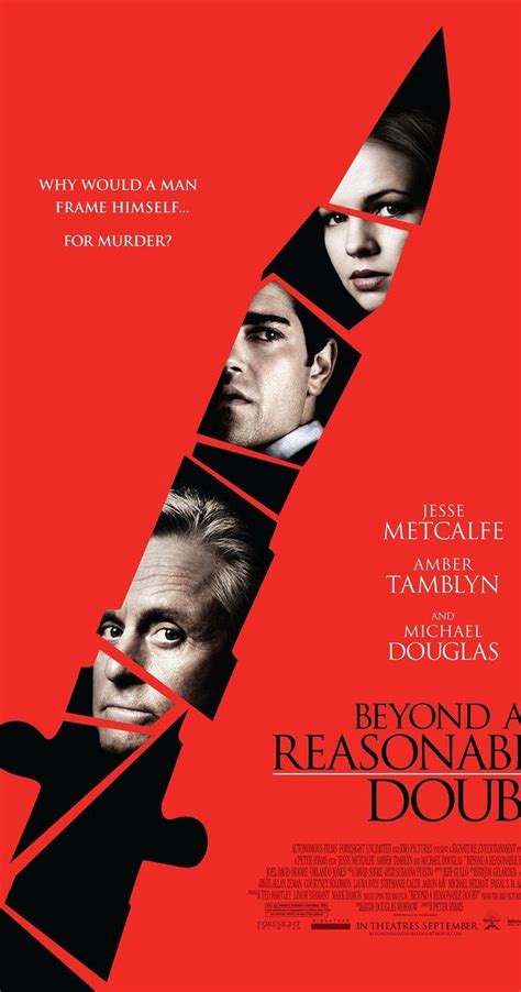 Beyond a reasonable doubt is a 2009 american crime thriller film and a remake of the 1956 film of the same name by fritz lang. Beyond a Reasonable Doubt (2009) | Reasonable doubt