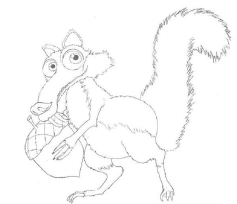 Scrat's nutty adventure was released in 2019 for pc, xbox one, playstation 4, and nintendo switch. Nothing found for Ice Age Scrat Coloring Pages | Coloring ...