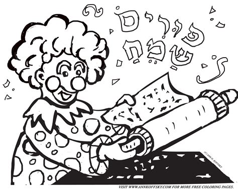 Purim coloring pages to download and print for free