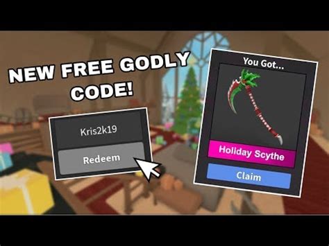 Were you looking for some codes to redeem? 【How to】 Get free Godlys In Mm2 2019