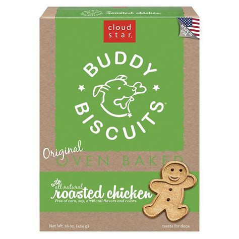 No added preservatives, sugars, additives, colours or bulking agents. Buddy Biscuits Dog Treats Chicken >> To view further ...