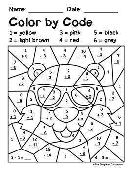 Match the money (usa currency) cut and paste. Color by Code Activities - Groundhog Day - Addition ...