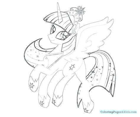 Alicorn, coloring, little, pages, sparkle, twilight. Twilight Sparkle Alicorn Coloring Pages at GetColorings ...