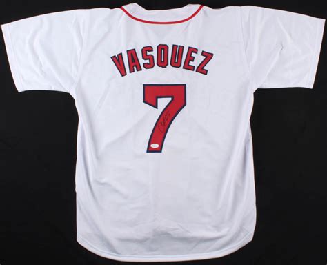 From christian vazquez authentic jerseys to replica jerseys, you'll have no problem finding the perfect one when you shop with us. Christian Vazquez Signed Red Sox Jersey (JSA COA ...