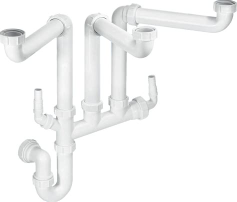 Triple kitchen sink plumbing installation. Triple Bowl Sink Space Saver Plumbing Kit