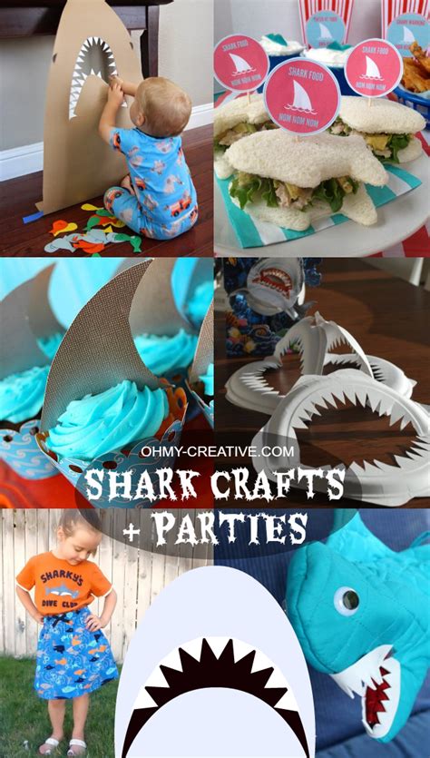 See more ideas about shark room, shark, shark bedroom. Shark Crafts And Shark Party Ideas | Shark Week - Oh My ...