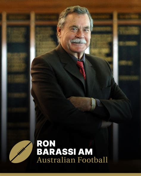 Barassi's name is synonymous with australian football for many reasons; Ron Barassi | Sport Australia Hall of Fame