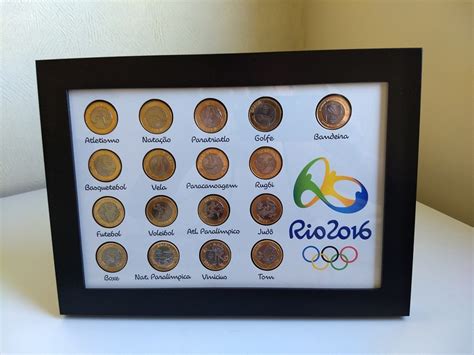 Falta a moeda de boxe para você completa sua coleção ?? Quadro Moedas Olimpíadas Rio 2016 Completo + Brinde no ...