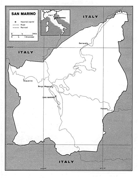 Illustrator eps files, fully editable from our european country map database. Maps of San Marino | Detailed map of San Marino in English ...