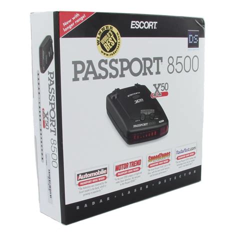 In addition, the radar detector tags a. Escort Passport 8500 X50 Black Radar Detector (Red Display)