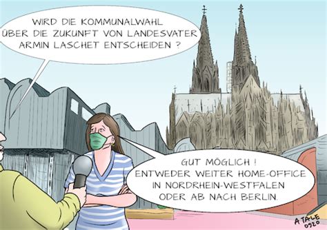 Eignet sich markus söder tatsächlich zum kanzler? Weiter im Home-Office? von A Tale | Politik Cartoon | TOONPOOL