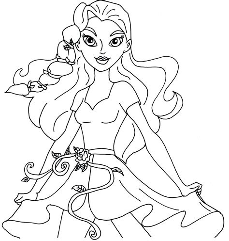 Dc comics super heroes (superheroes). Free Printable Super Hero High Coloring Pages: Poison Ivy ...