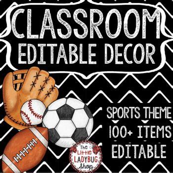 1 out of 5 stars with 1 ratings. Sports Theme Classroom Decor: Meet the Teacher, Newsletter ...