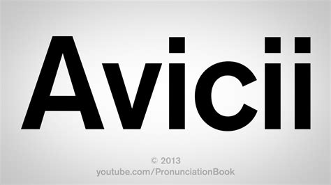 And to think i've laughed up my sleeve in secret at dopers i've heard pronounce it that way. How to Pronounce Avicii - YouTube