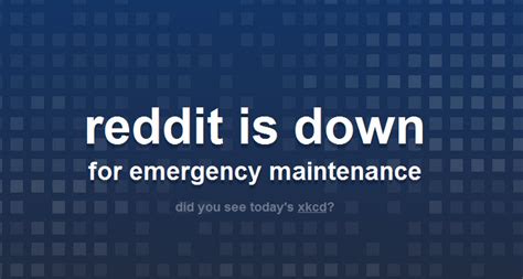 Reddit is a social news aggregation, web content rating, and discussion website. reddit is down for emergency maintenance