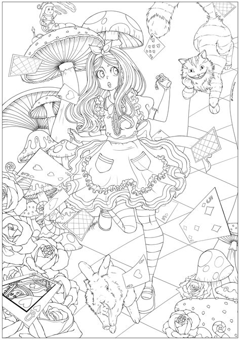 Make sure this is what you intended. Alice in wonderland 1 - Return to childhood Adult Coloring ...