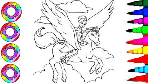 Free barbie and horse coloring pages for kids to download or to print. Disney's BARBIE and Rainbow Horse Coloring Sheet Coloring ...