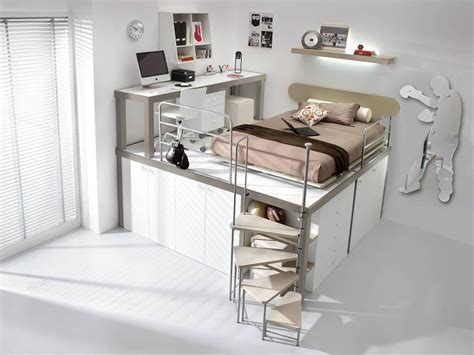 Lit mezzanine fille avec rangement. Idées déco chambre ado fille et garçon : 30 pièces qui ...